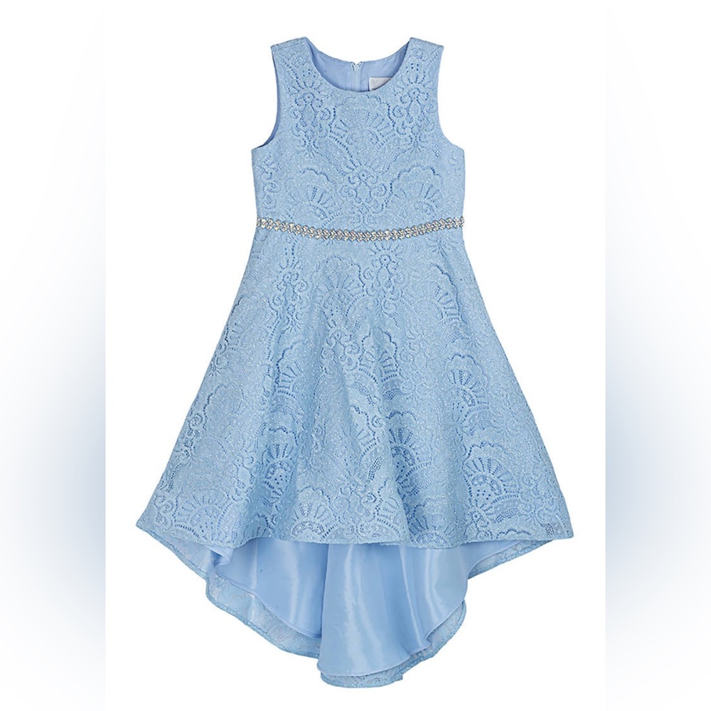 Rare Editions Girls Pale Blue A-Line Dress